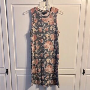 Floral Sleeveless Sheath Mini Dress